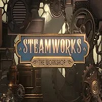 Steamworks The Workshop slot logo by Peter & Sons at Betgem Casino